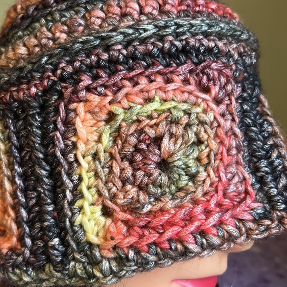 Crochet large bucket hat soft foam acrylic yarn new - Picture 4 of 8